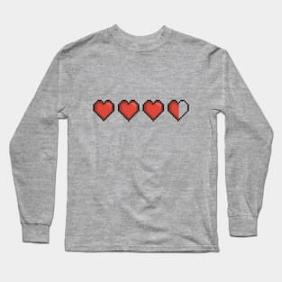 8bit hearts Long Sleeve T-Shirt